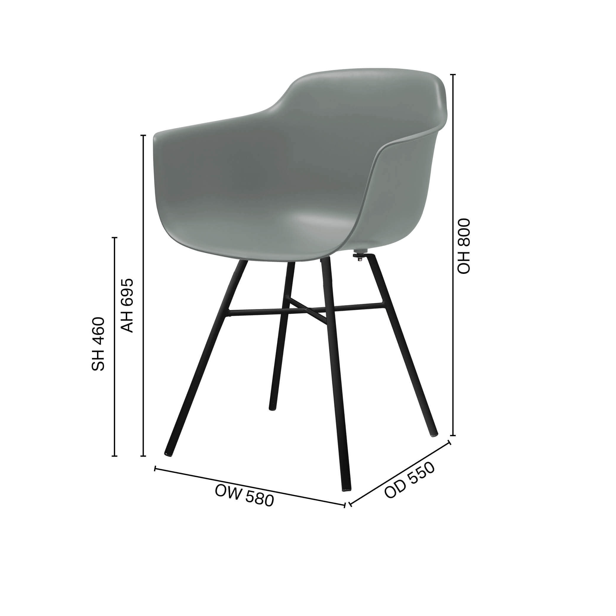 Abang – Steel Arm Chair